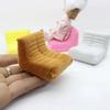 Flocking Dollhouse Accessories 1:12 Mini Lazy Sofa  Doll House Accessories