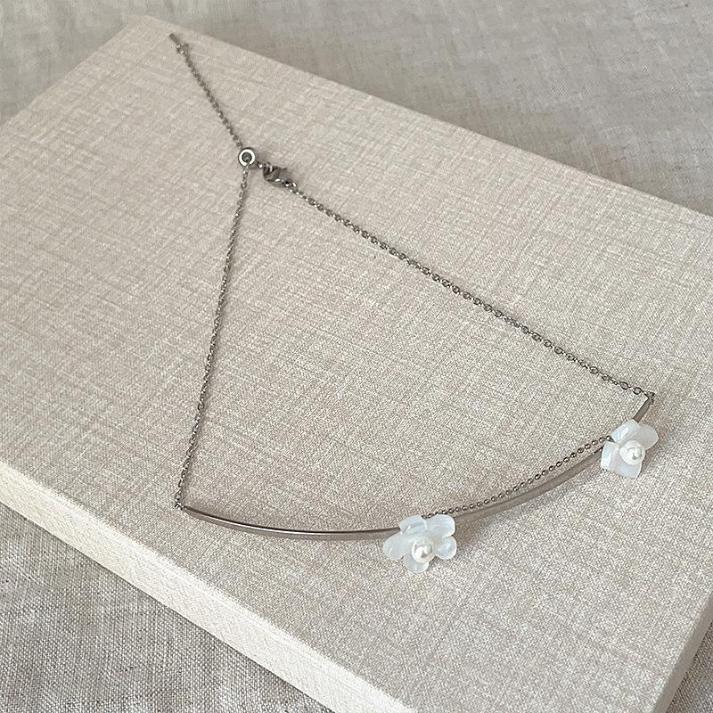 Colier Nișă High-End cu Flori Femeie Delicat Dulce Drăguț Modă Personalitate Temperament Versatil Lanț de Gât Colier Lanț Claviculă