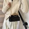 Luxury Glitter Sequins Clutch Handbag Women Metal Top Handle Messenger Tote Bags Crossbody Shoulder Chain Lady Commuting Purse