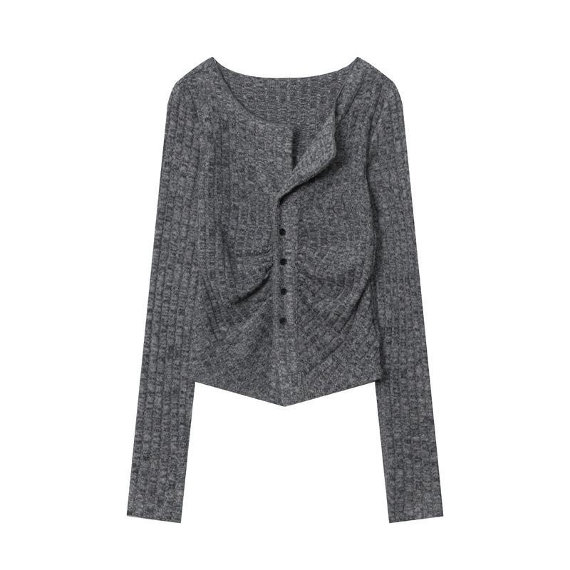 PEYWOW Women's Fashion Casual V-Neck Long Sleeve Blouses & Shirts