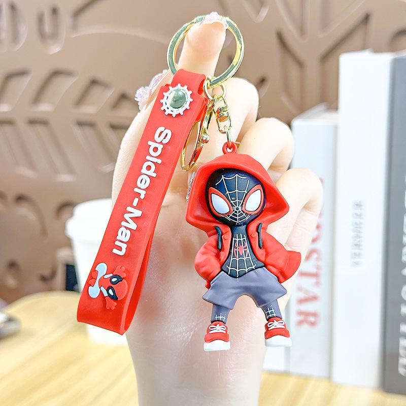 2025 Spider-Man Knitted Hoodie Keychain: Marvel Souvenir and Gift