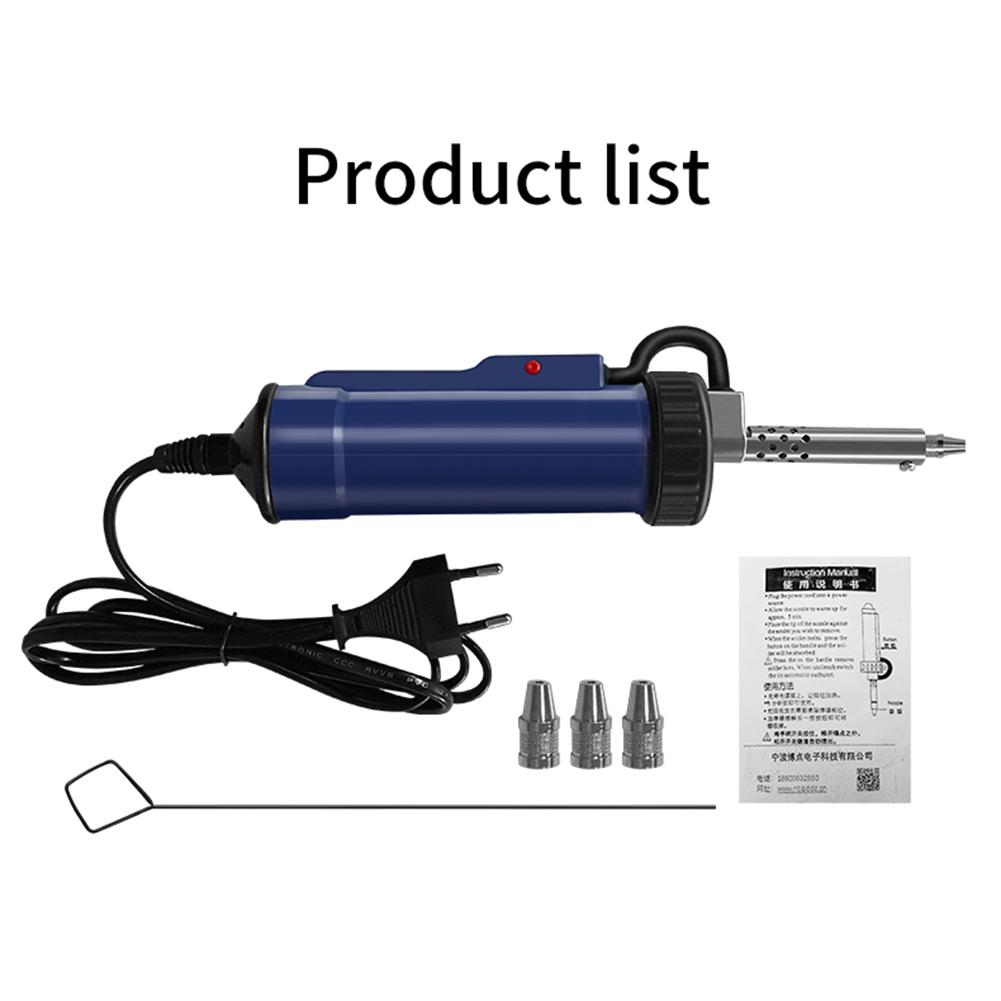 BBT-580 Automatic Desoldering Machine 30W Automatic Suction Tin Tool Portable with 3 Suction Tip for Tin Removal and Soldering