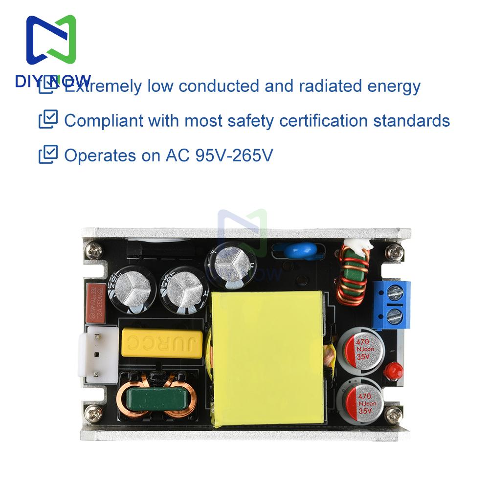 AC 95-265V To DC 24V 4A / 12V 8A 100W Switching Power Supply Board Compact Nitride Power Supply for LED Lighting and Power Tools
