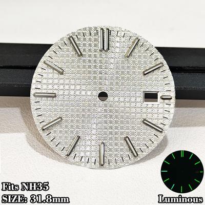 NH35 Oak Dial 31.8mm Oak Dial For NH35 Movement Dials Green Luminous Dial NH35 Dial Watch Dial Modification Accessories Parts