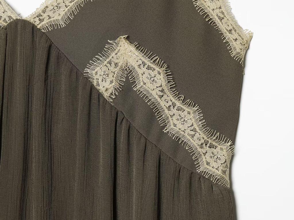 2026 Spring European-Style Women's Lace Lingerie Camisole Dress