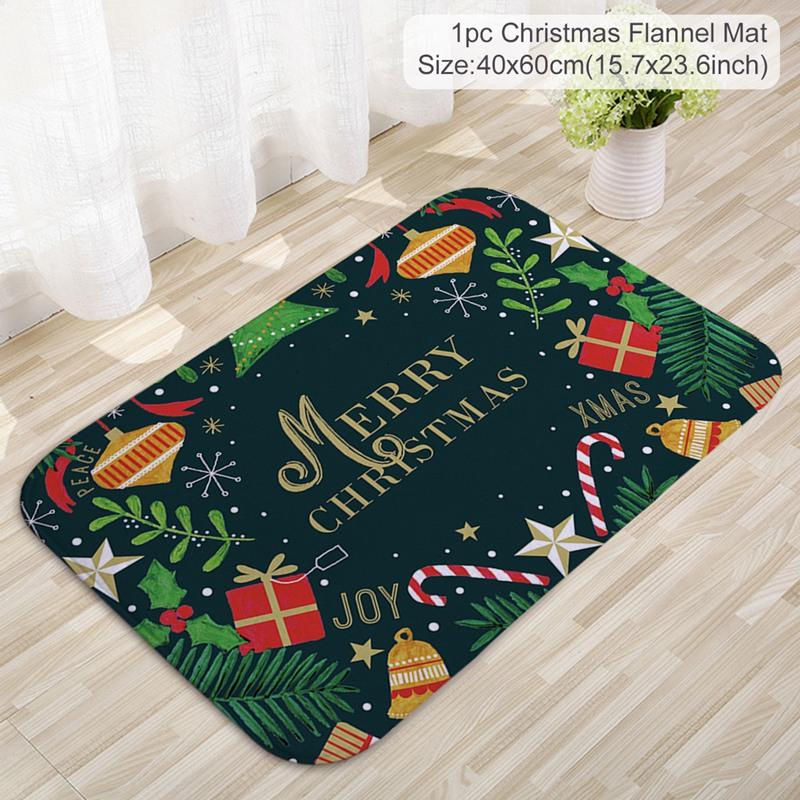 Christmas Carpet Santa Claus Mats Merry Christmas Decor For Home 2025 Living Room Children Bedroom Navidad Happy New Year Gifts