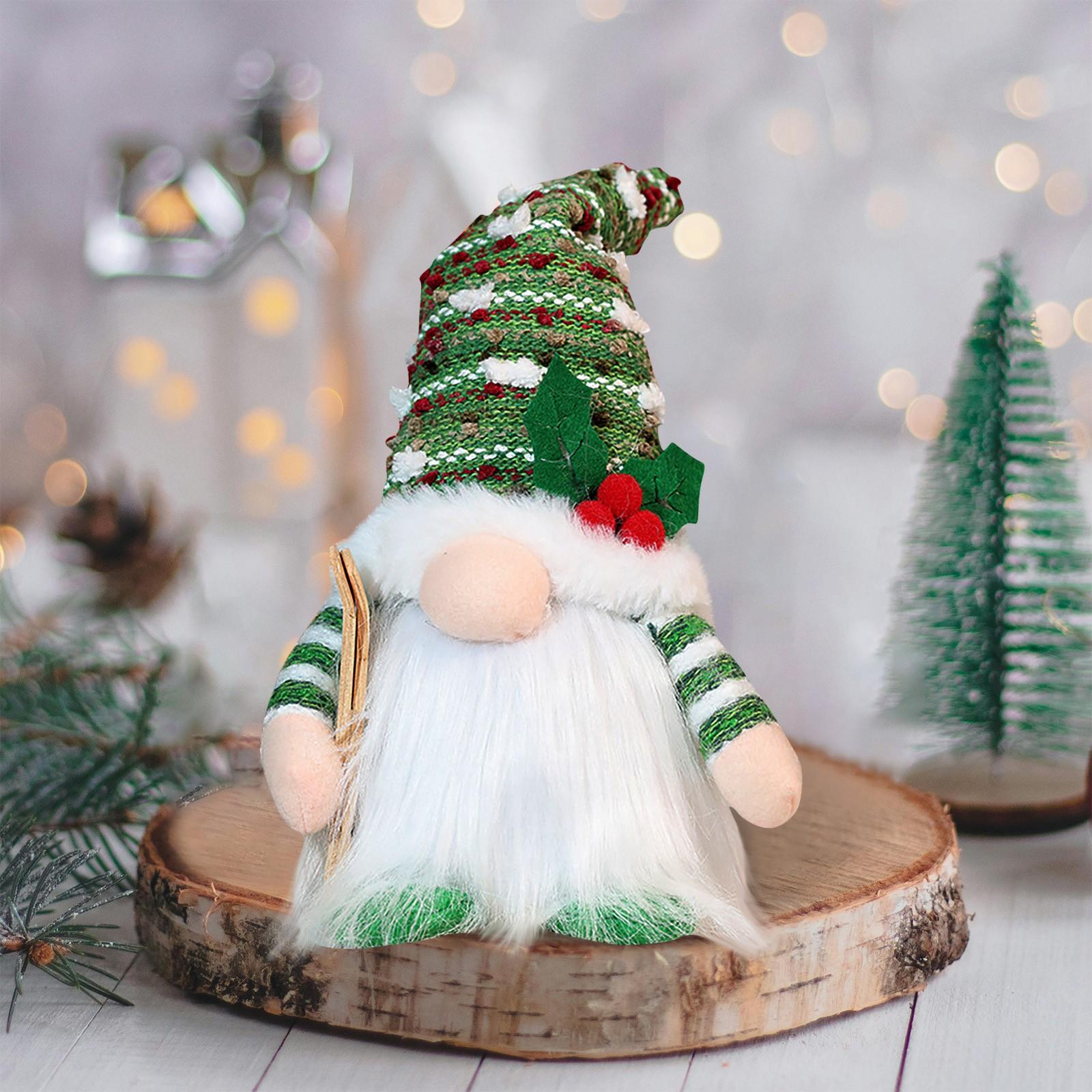 

Рождественские украшения Рождественские светящиеся кукольные украшения Рождественские кукольные украшения с пайетками Детские подарки One Size зелёный