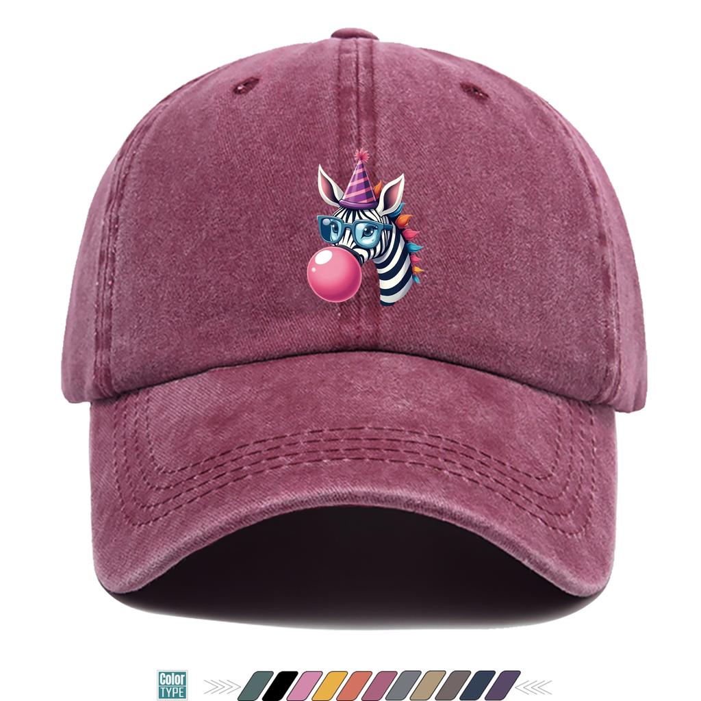 Pc Cute Cool Zebra Print Trucker Hat Comfortable Breathable Fashionable Beautiful Cartoon Game Black Classic Papa Hat Mom Beach