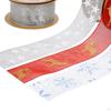 6Pcs Christmas Ribbons Xmas DIY Width 2.5cm Gifts Wrapping Snowflake Stars Elk for