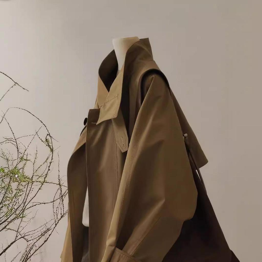 New Stylish Small Design Hepburn Casual Workwear Windbreaker Jacket for Spring & Autumn