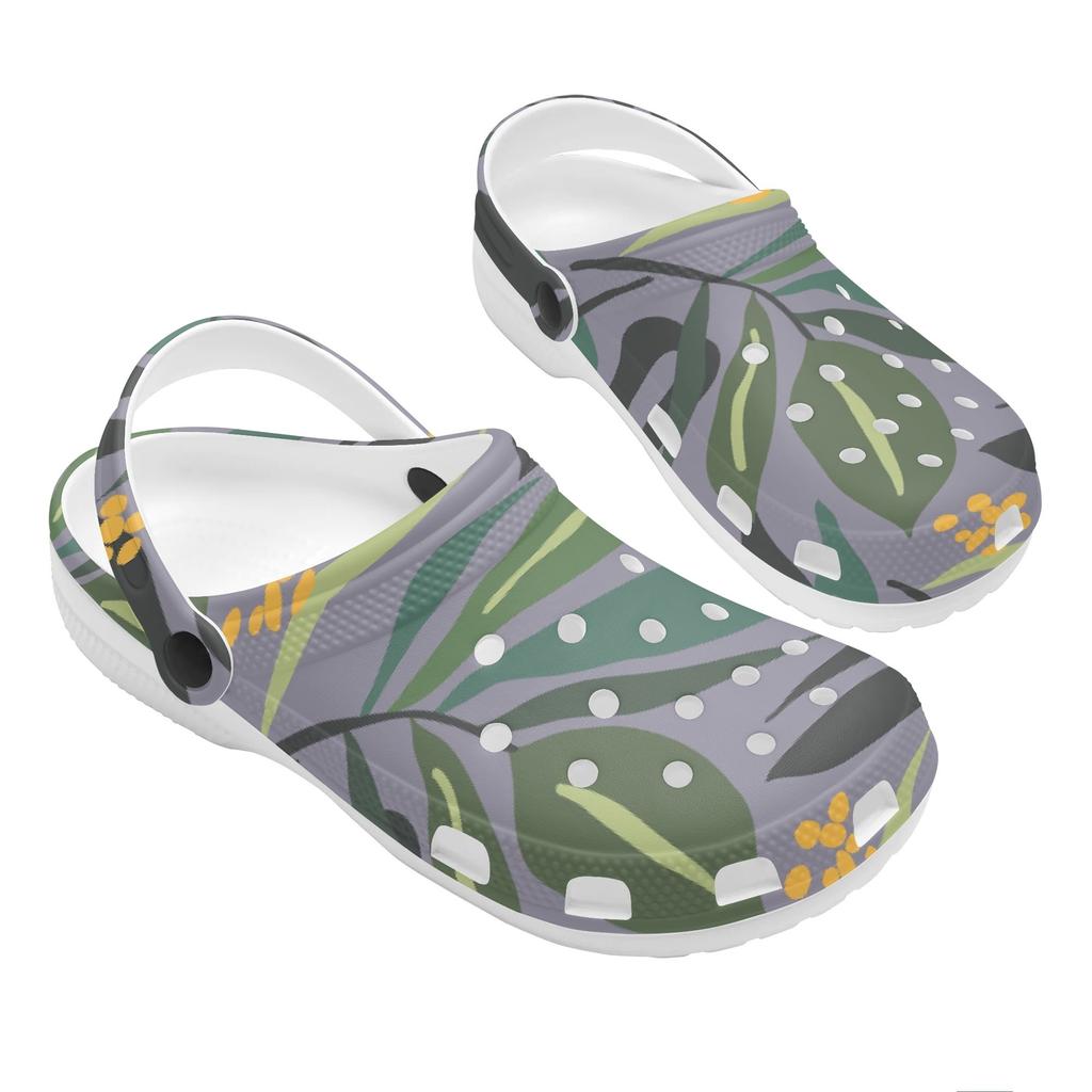 Cute Printed EVA Clogs for Women Men Flexible Lightweight Slip On Casual Shoes Soft Sole Summer Sandals Outdoor Indoor Daily Wear