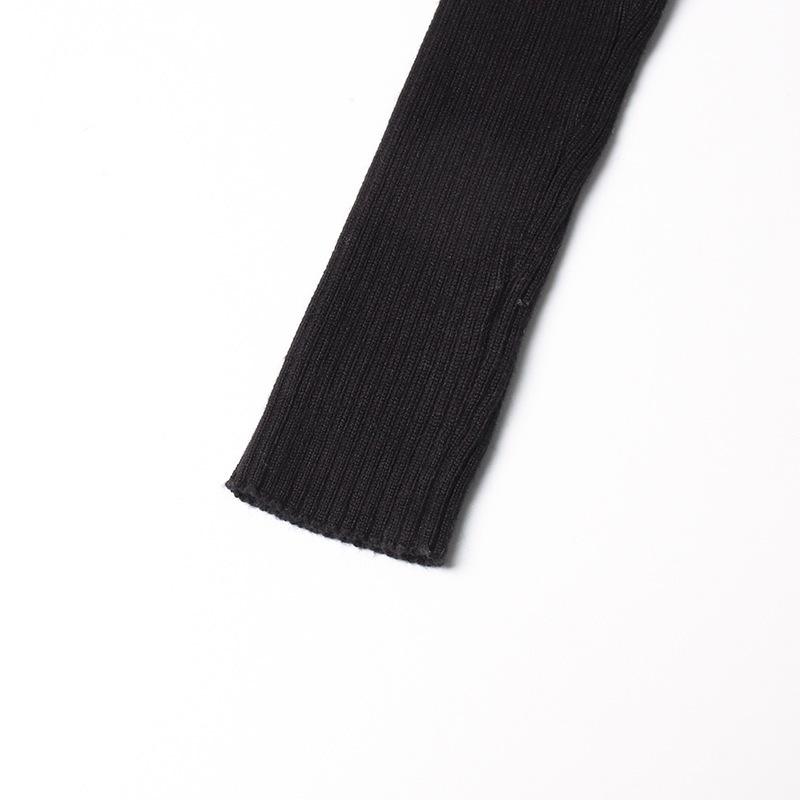 2026 Summer Women's Elegant Hollow Twist Knit Sweater - Slimming Waist, Half High Collar Knitwear