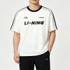 Li-Ning Summer Mens Short Sleeve Comfortable Breathable Skin-Friendly Trendy Fashion Versatile Casual Sports Suit Men suit AHSU657-1+AYKU703-1