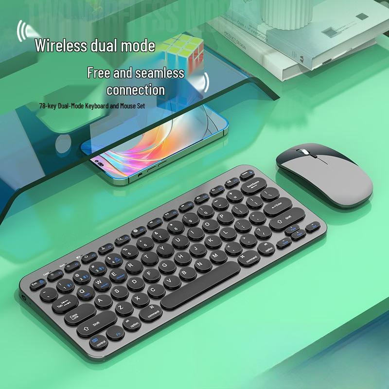 OLOEY Dual-Mode Bluetooth Wireless Keyboard and Mouse Set