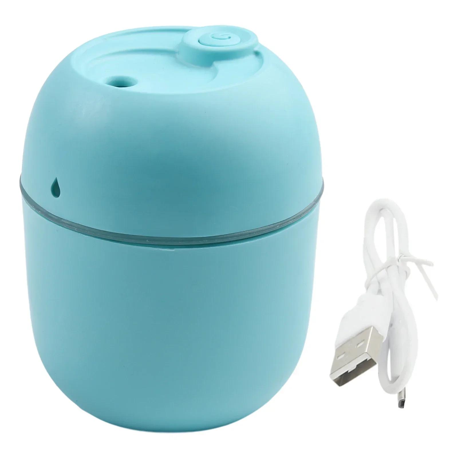 

Home Fragrances USB Humidifier Oil Diffuser Portable Simple With Light Aroma Cool Mist Lovely Power-off Protection Romantic Green