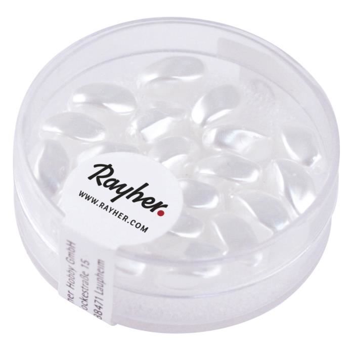 Olive - Renaissance - Snow White - 9x6 Mm - Box of 20 Pieces