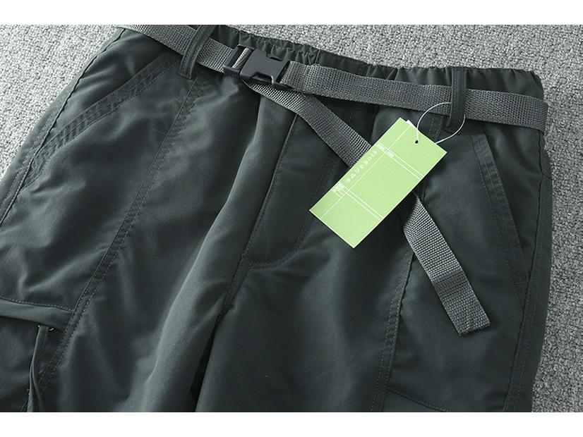 Pánské větruodolné a voděodolné outdoorové kalhoty softshell, zimní ležérní střih straight fit se sametovou podšívkou a mnoha kapsami