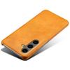 For Samsung Galaxy S24 FE 5G Case Calf Texture PU Leather Hard PC Protective Phone Cover