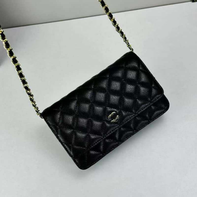 Stil WOC Fortune Tasche Leichter Luxus CF Litschi Muster Einzel-Schulter Umgehängte Kette Rautenförmig Damen