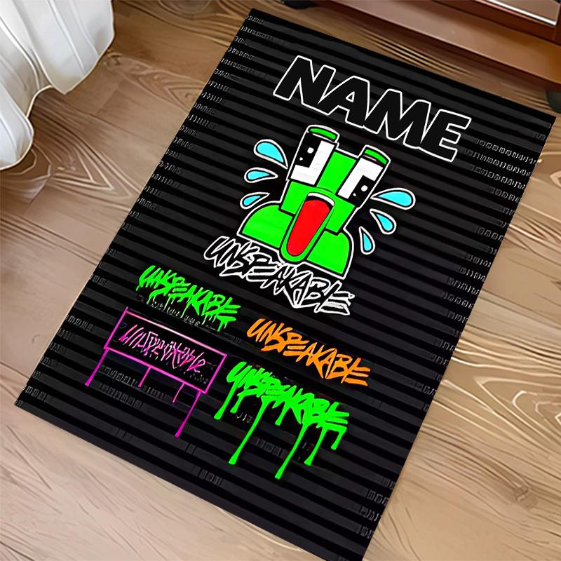 Custom personalization gaming Unspeakable Print Area Rug - Soft, Washable Non-Slip Indoor Mat,Living Room,Home&Office Decorative Rug