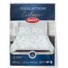 Satin bedding set 220x200 exclusive bright floral spring in shades of green