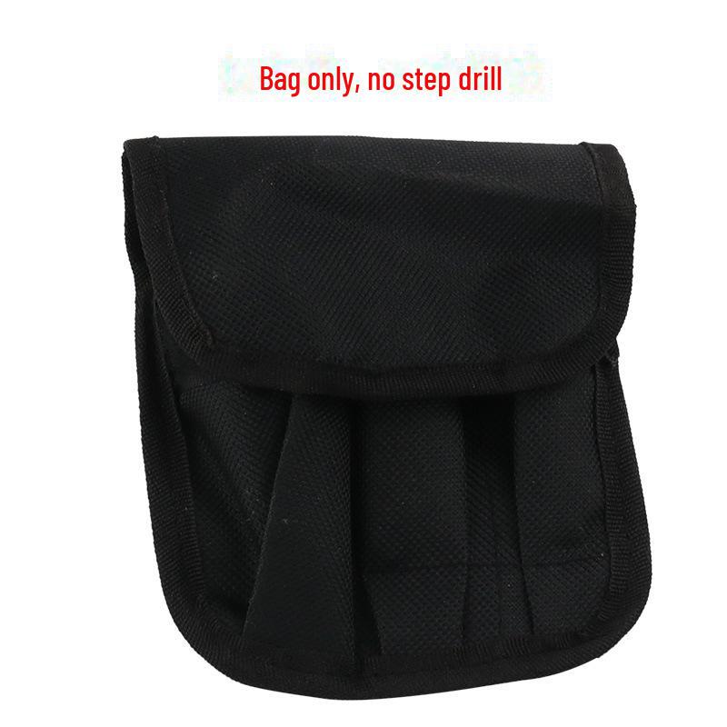 

Набор ступенчатых сверл с шестигранным хвостовиком: 4-32 мм, 4-20 мм, 4-12 мм с черным тканевым чехлом cloth bag