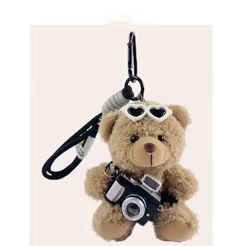High-Value Bear Camera Keychain Bag Charm Backpack Pendant for Girls, Couples Gift, Ins Style