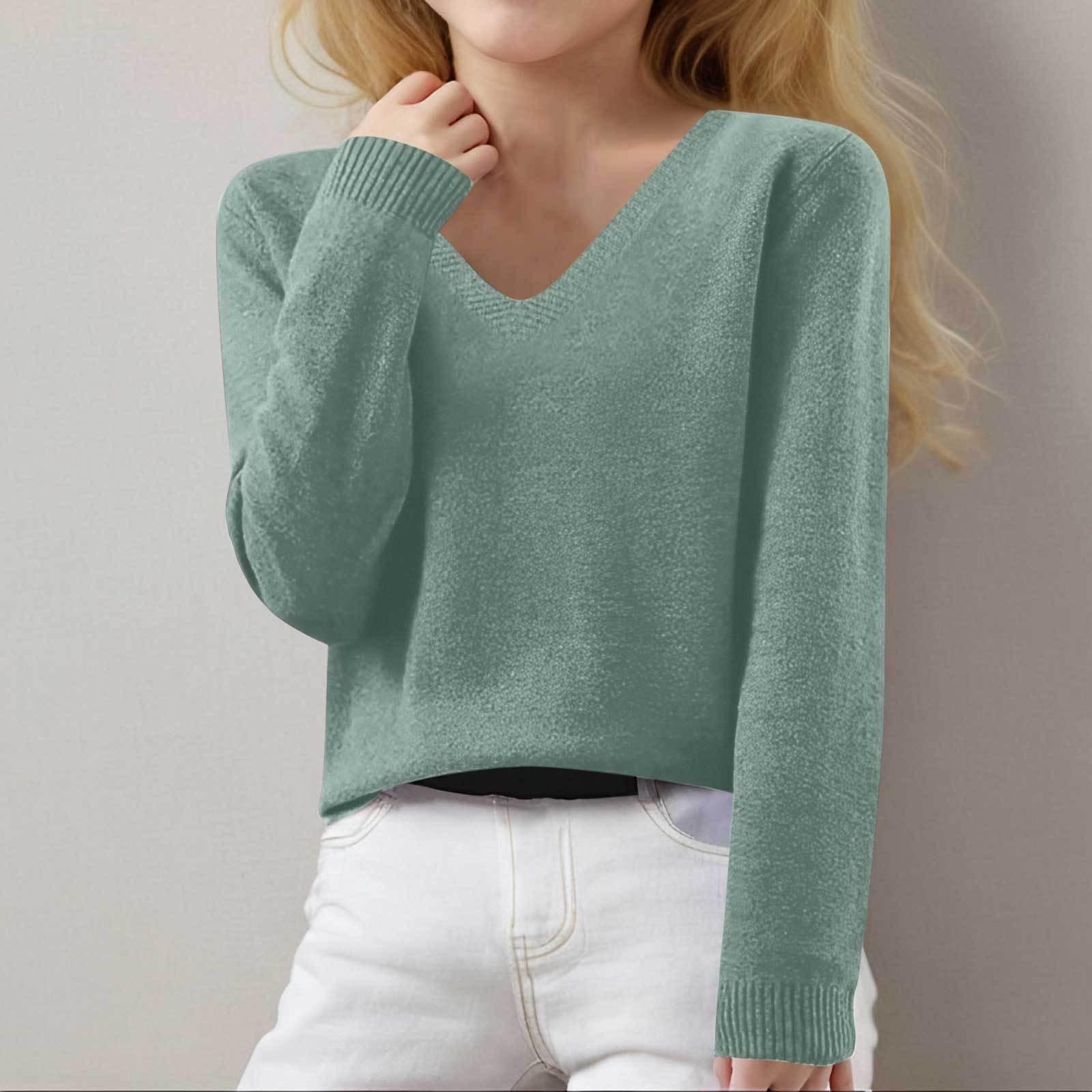 

Девочки Длинный рукав V-образный вырез трикотажный пуловер джемпер топы весенний базовый слой топ термобелье молодежное нижнее белье 8-16 лет 140