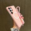 Case For Samsung Galaxy A56 A36 A26 A16 A06 A07 A55 A35 A25 A15 A05 A54 Candy Color Matte With Lanyard For Magsafe Soft Cover