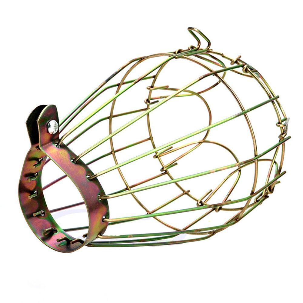 

Горячий ретро новый зажим регулируемый держатель лампочка железная проволока охрана фонари подвесной светильник клетка