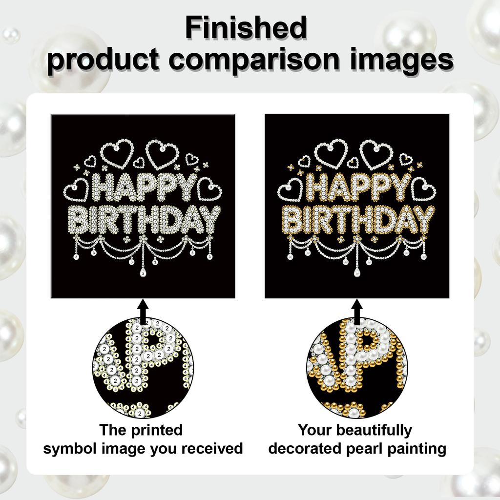 DIY Pearl Diamond Dots Paintings Picture Arts Craft With Frame Art Diamond Painting for Adults/Beginners Gift Home Decor 25x25cm