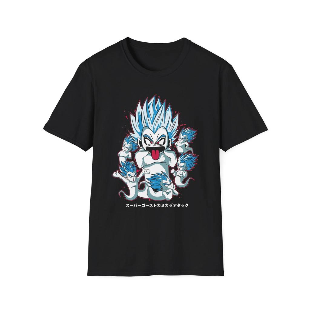 2026 New Cotton Super Ghost Kamikaze Attack Dragon Ball Z TShirt DBZ Goku Vegeta Energy Blast TNGN
