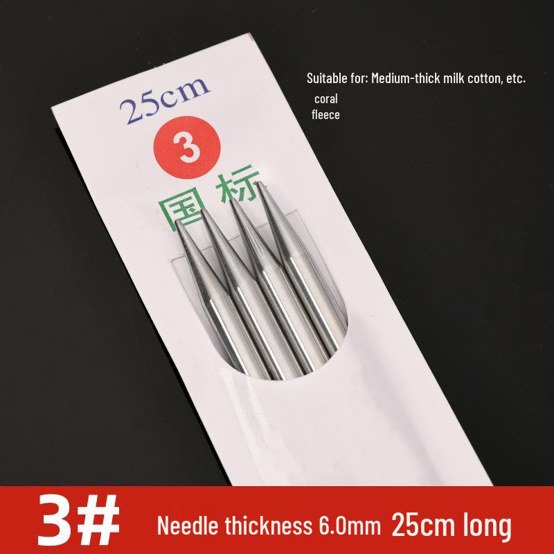 Three Swallow Stainless Steel Knitting Needles Set for Handmade Scarves and Sweaters