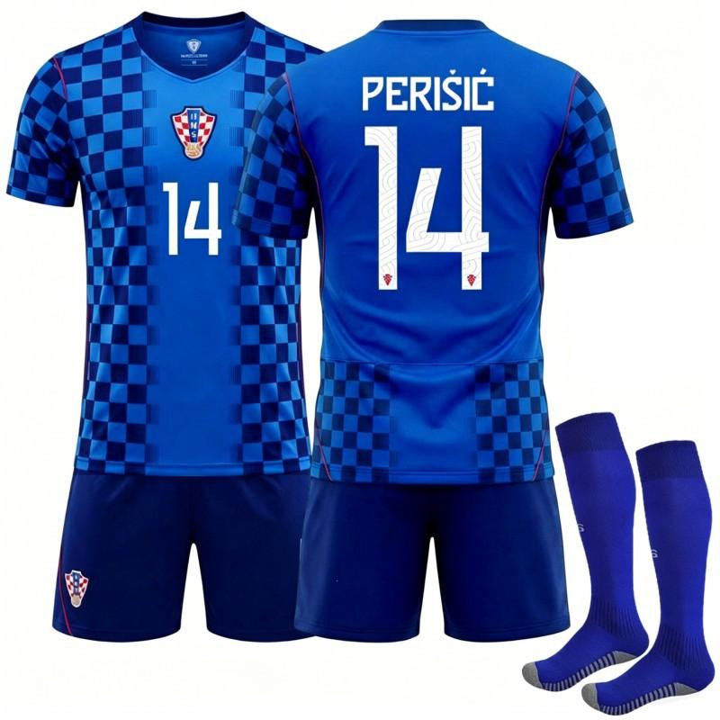 2627 World Cup National Team Croatia Away No. 10 Modric Jersey Children's Football Uniform Suit Men