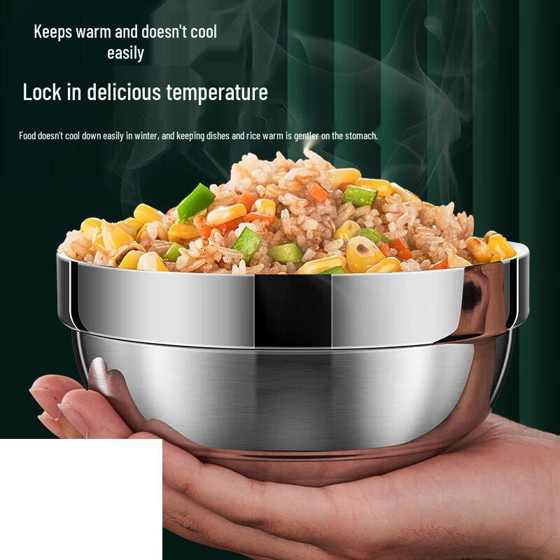 

Weiyang 14CM Kids & Student Anti-Scald Stainless Steel Bowl