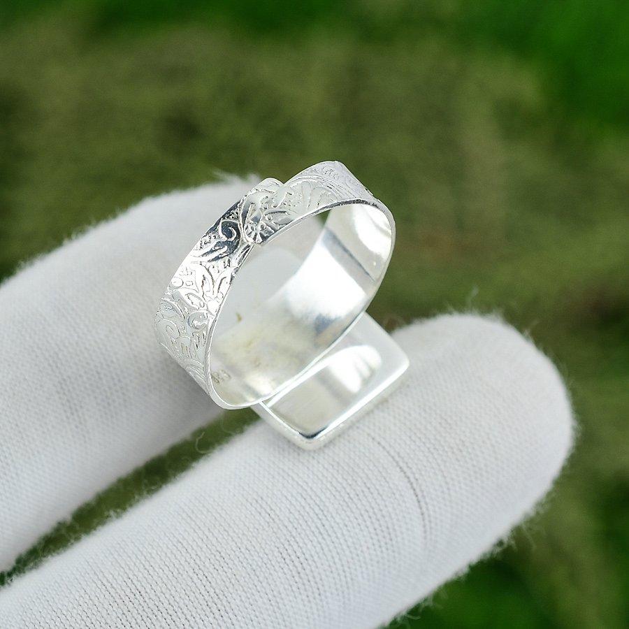 Natural Aquamarine Rough Gemstone Multi Stone Adjustable Ring 925 Silver
