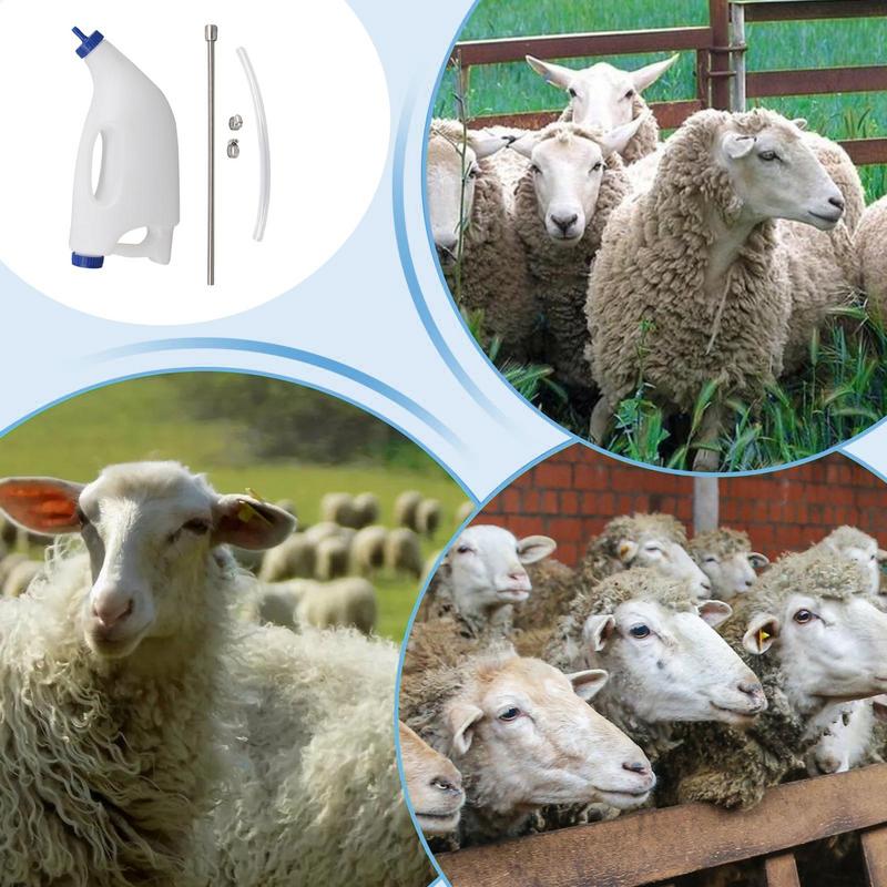 Kälber-Flasche 4L Kälbertränke Kälber Kuh Fütterungsschlauch Wasser Milchflasche Kälber Trinkflasche Milchflasche Nutztier-Futterspender