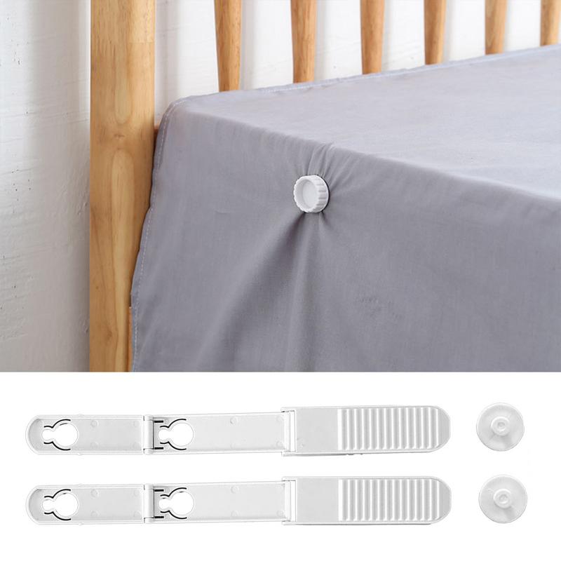 4Pcs Adjustable Fitted Sheet Keepers household invisible bed sheet clip punch-free buckle Non-Slip Firm Tight Accessories