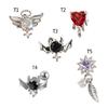 Screw Back Earrings Stainless Steel Jewelry Halloween Wings Stud Earring Women