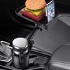 Multifunctional Car Cup Holder Expander Storage Tray, Black 360 Rotatable
