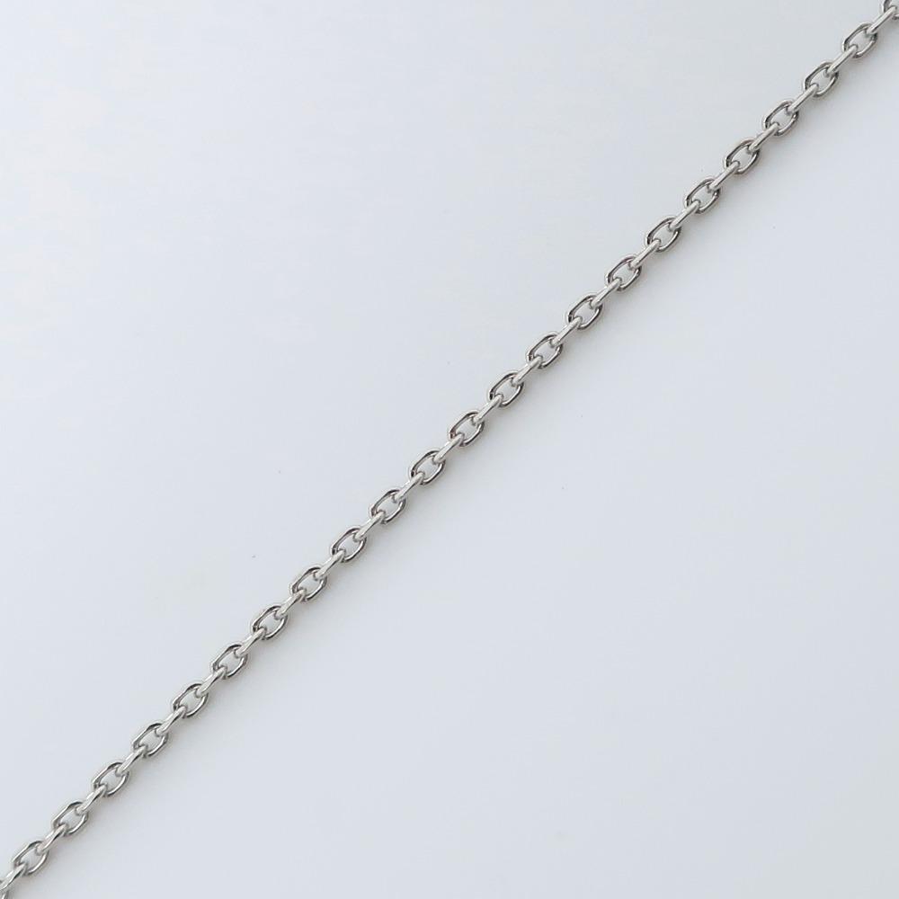4℃ 1P Diamond Necklace K18 White Gold/diamond 1.5g Women Used