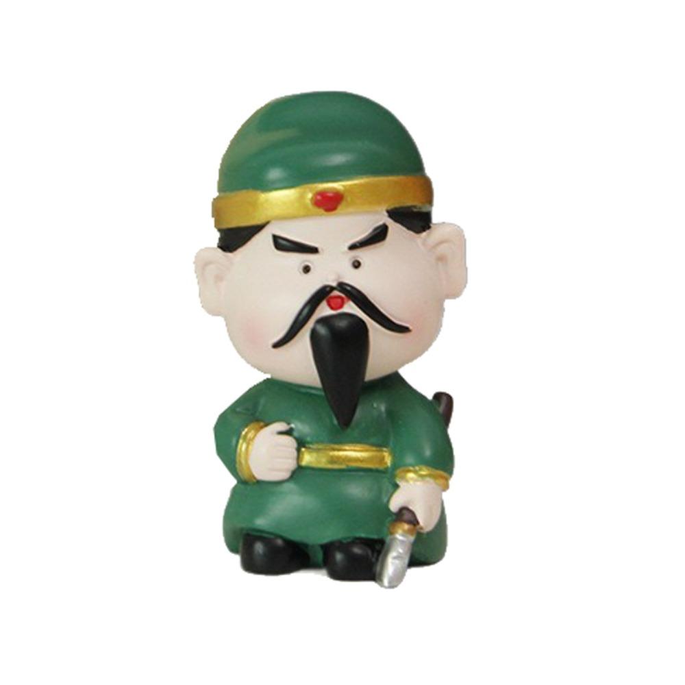 Mini Three Kingdoms Desktop Figurine Kawaii Car Ornament Anime Sculpture  Desk