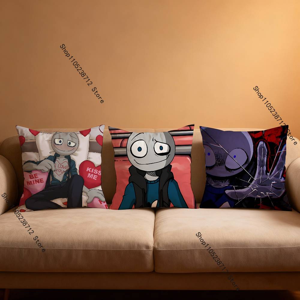 Peter Y-Your B-Boyfriend Pillow Covers Cartoon Sofa Decorative Home Double-sided Printing Short Plush Cute Cushion Cover