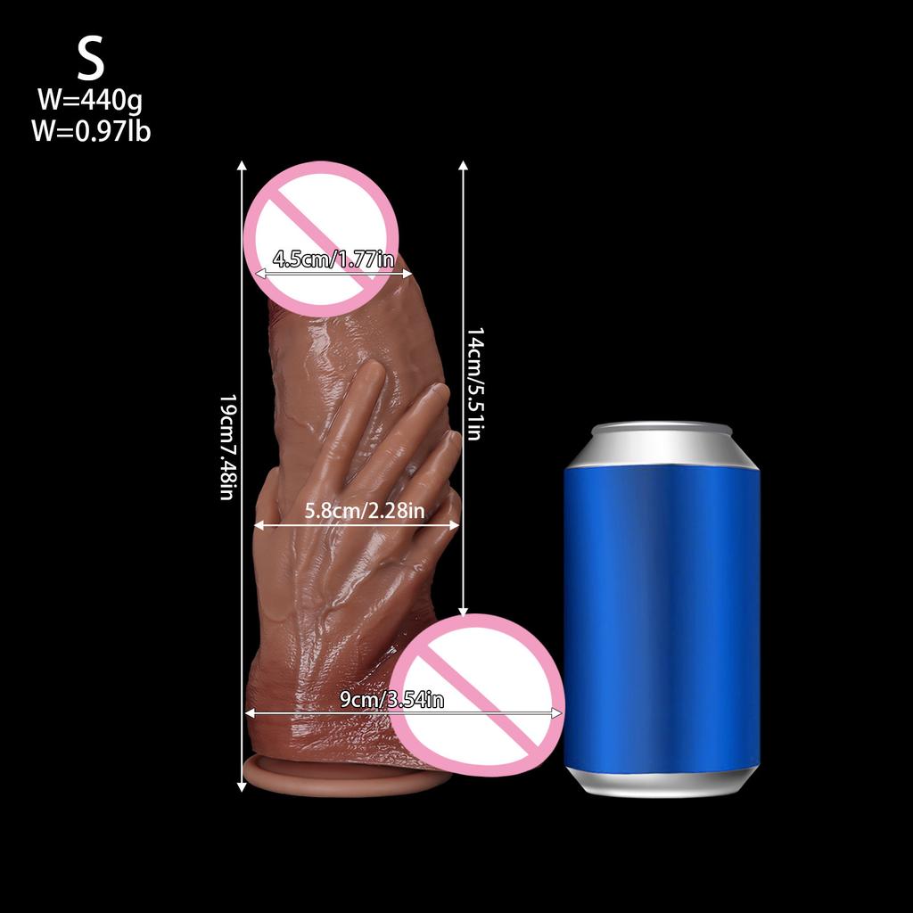 Handheld Dildo Weiblicher Super-Simulationspenis Erwachsenen-Sexprodukt Masturbator SM Grenzüberschreitendes Sexspielzeug
