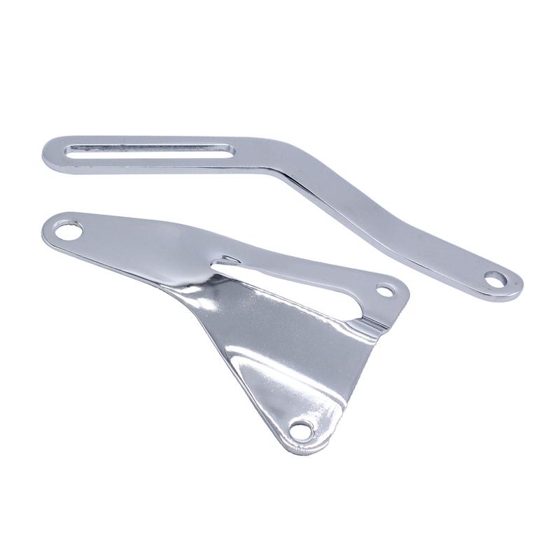 Silver Steel Alternator Bracket Mounting Kit for Ford SB 260 289 302 347 1965 to 1973 Engine Repair