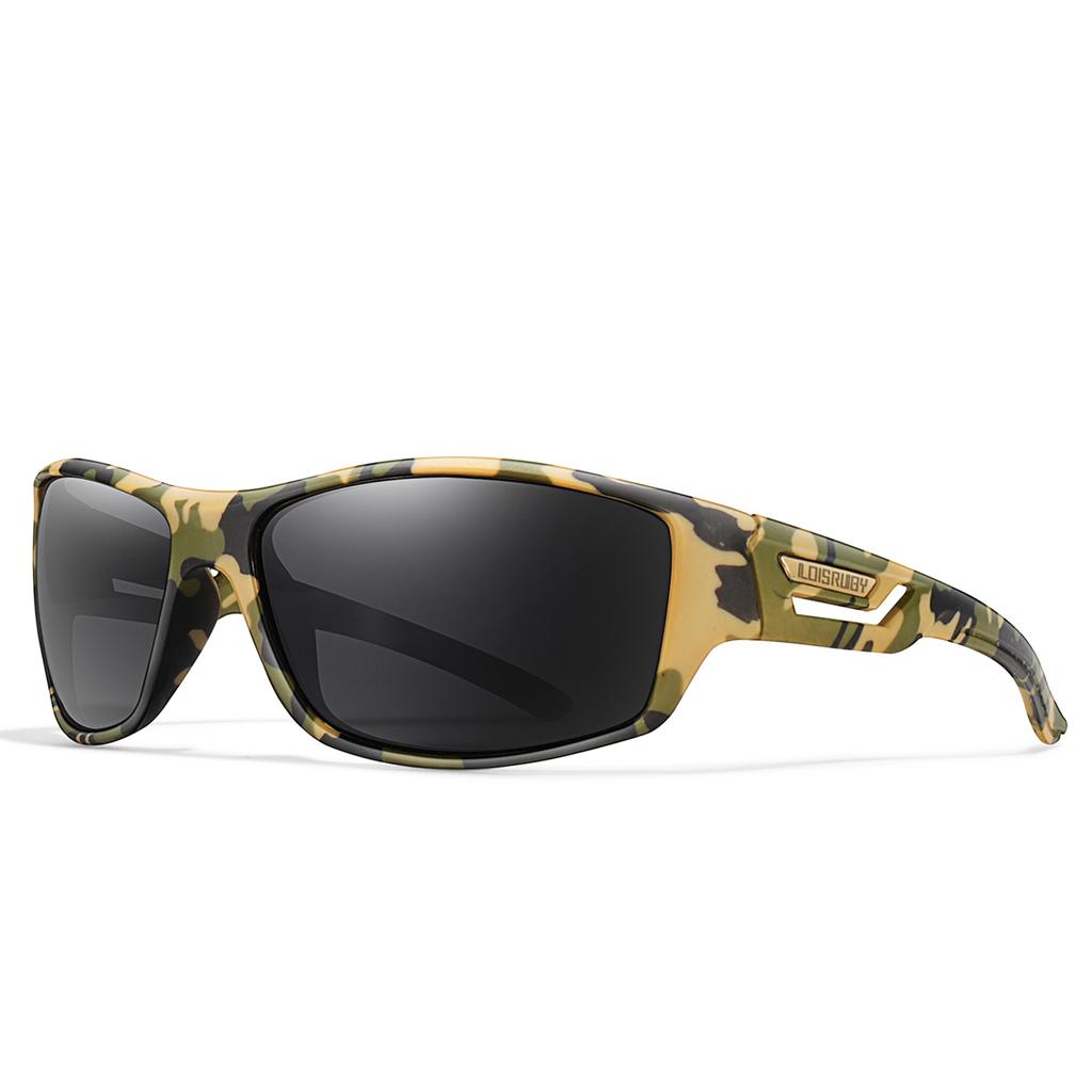 Polarized Fishing Sunglasses Men Camo Military Style Festival Gifts UV400 For Cycling Riding, Running, Fishing And Driving