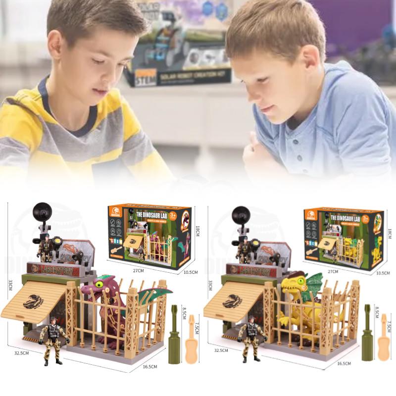 Engaging Battery Powered Dinosaur Model Toy For Children With Easy Diy Assembly