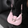 Bow Bowknot Crossbody Bag Y2k Style Half-moon Handbag Elegant Dumpling Shoulder Bag  Outdoor