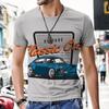 Oufi T Shirt for Men Men's T-shirts Vintage Car Design Hip-hop Tops Tracksuit 3D Printed Short Sleeve Luxury 2022 New Beach Tees