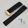 Classic Natural Rubber Watchband For TAG HEUER GRAND CARRERA Wristband Waterproof Sport Strap 22mm 24mm Soft Silicone Watch Bracelet